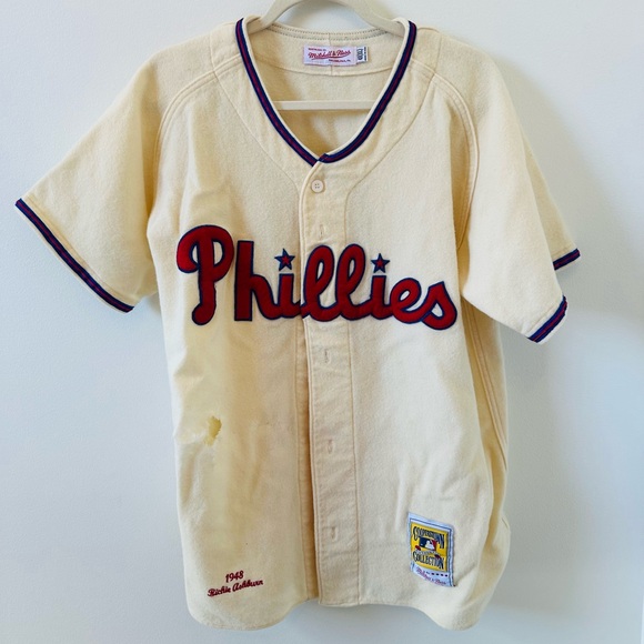 Mitchell & Ness Tops - Mitchell & Ness Richie Ashburn Philadelphia Phillies jersey (some damage)